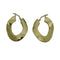 Orecchini oro 18 kt donna modello cerchio piatto 3,70 gr | Gioiellitosti.it